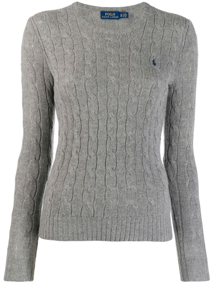 Polo Ralph Lauren Embroidered Logo Top - Grey