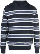 Vince Striped Hooded Sweater - Blue