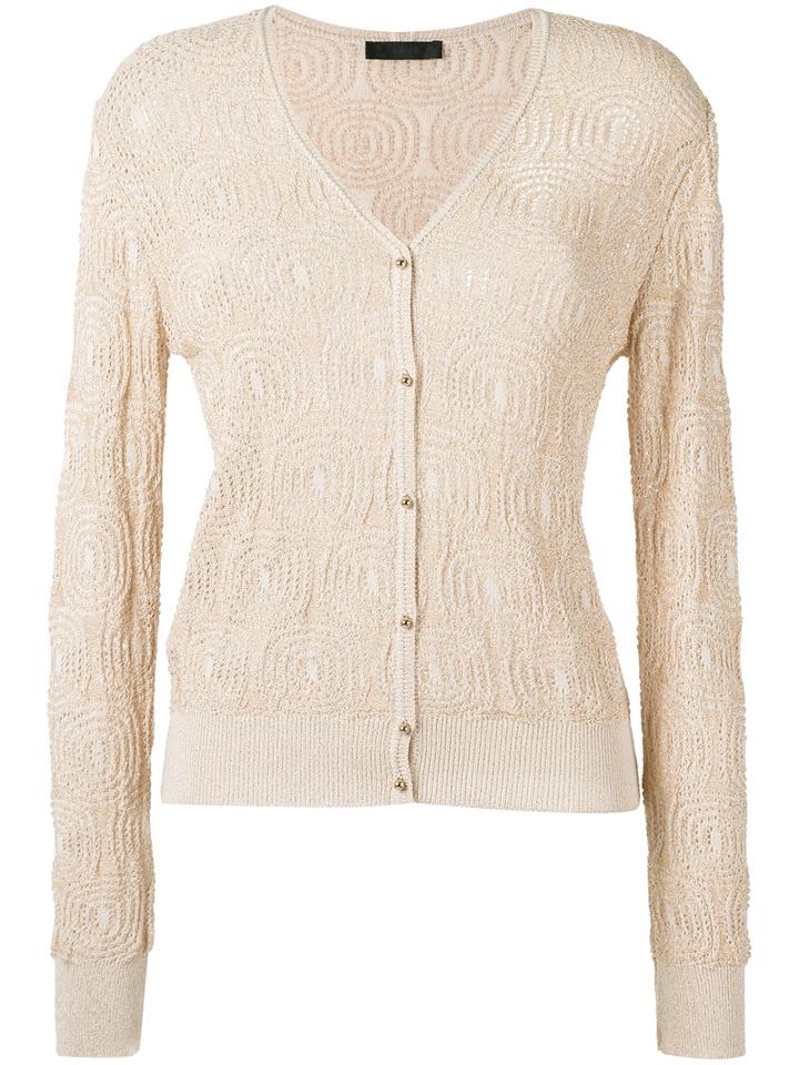 Talie Nk Knit Cardigan, Women's, Size: G, Nude/neutrals, Polyester/viscose/polyimide