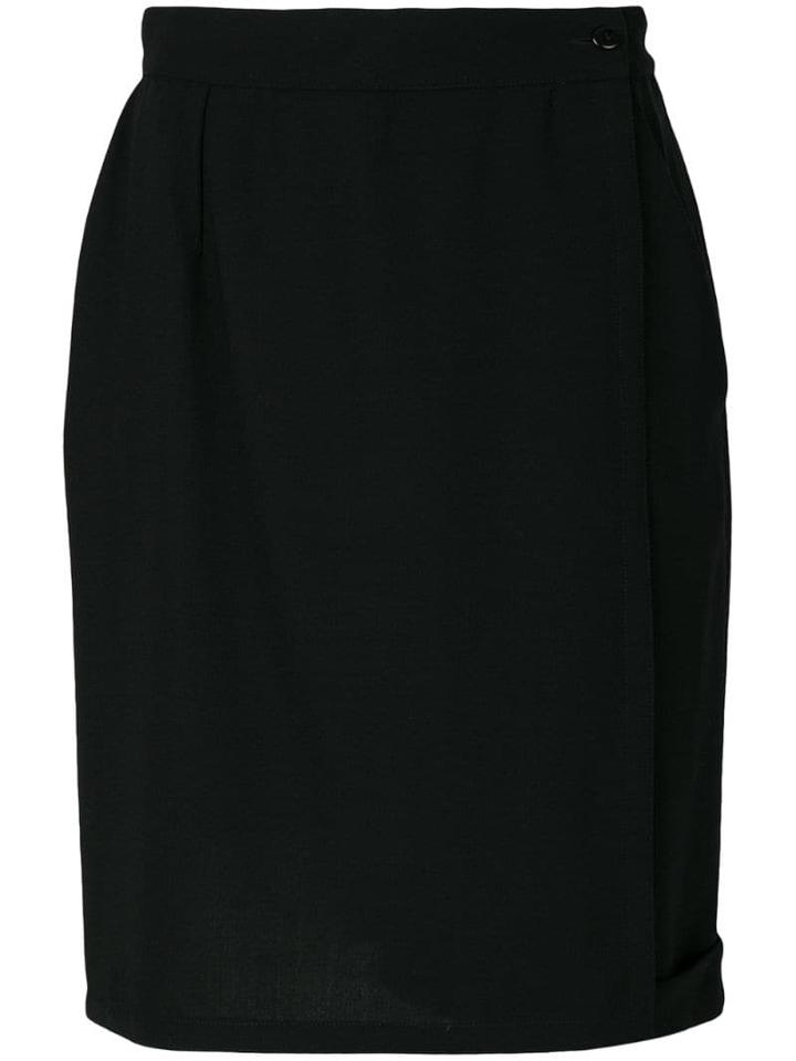 Versace Pre-owned Straight Style Skirt - Black