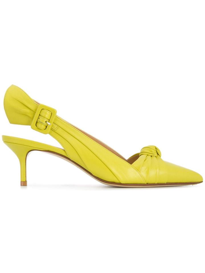 Francesco Russo Knot Detail Pumps - Green