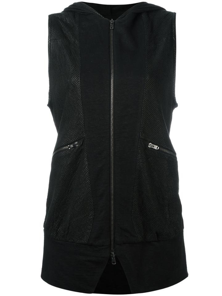 Lost & Found Ria Dunn Sleeveless Perforated Jacket - Black