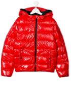 Herno Kids Teen Padded Hooded Jacket - Red
