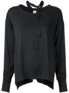 Cityshop Neck Tie Blouse, Women's, Black, Cupro/rayon/polyurethane