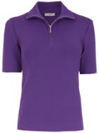 Egrey Knitted Polo Shirt - Purple