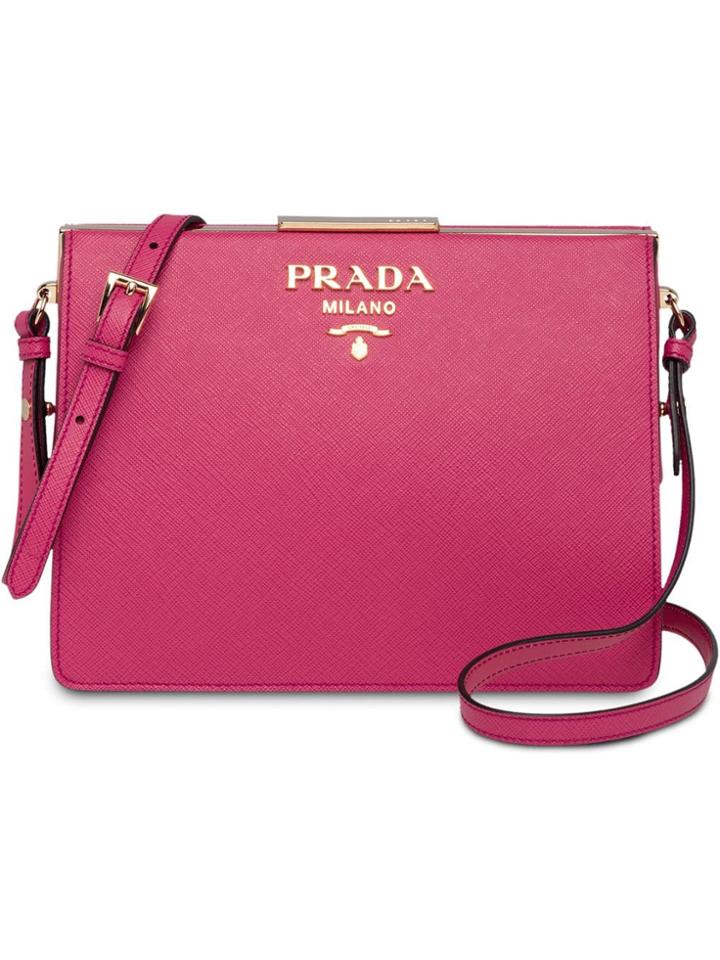 Prada Prada Light Frame Leather Bag - Pink