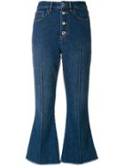 Sonia Rykiel Cropped Denim Trousers - Blue