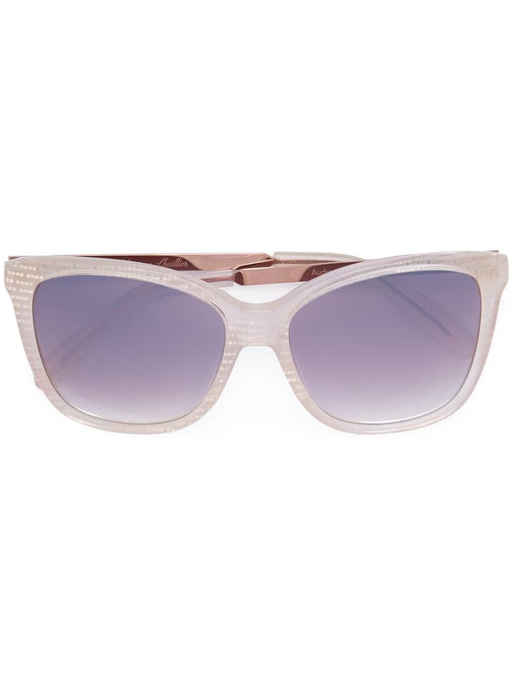 Monique Lhuillier - Oversize Square Sunglasses - Women - Acrylic - One Size, White, Acrylic