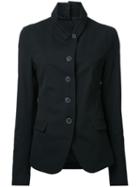 Rundholz Flap Pockets Fitted Jacket, Women's, Size: Large, Black, Acetate/viscose/virgin Wool