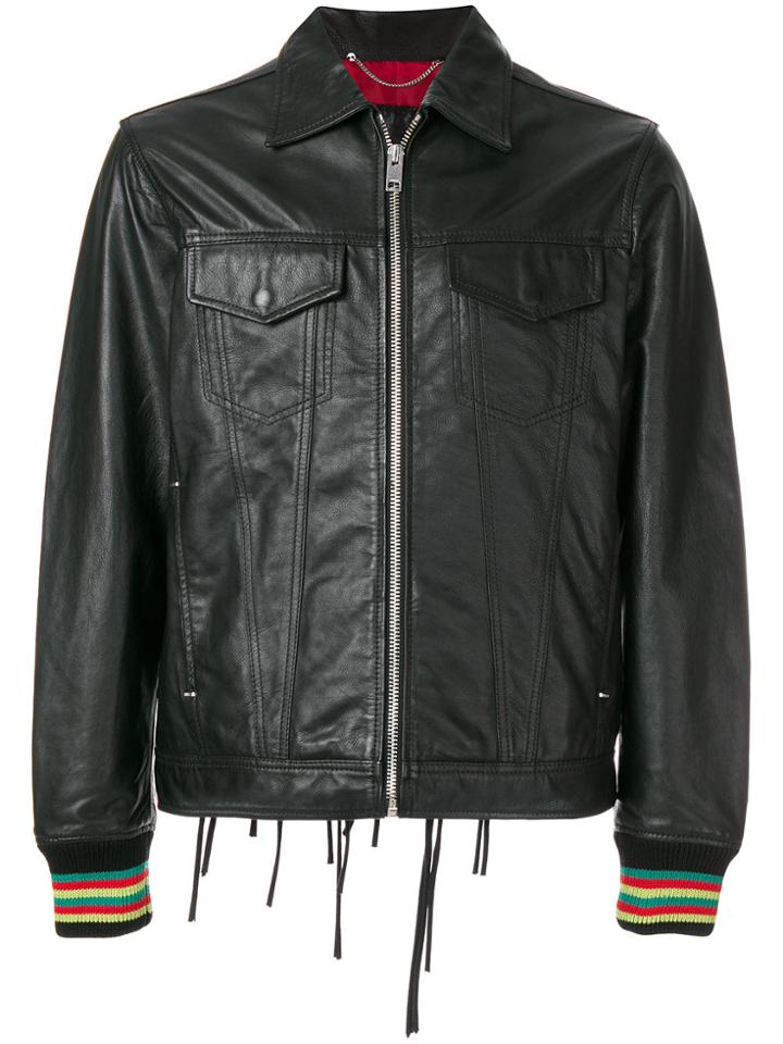 Diesel Whatever Leather Jacket - Black