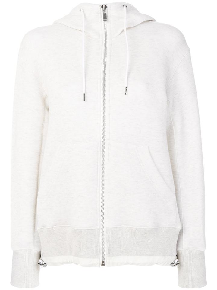 Sacai Drawstring Waist Hoodie - White