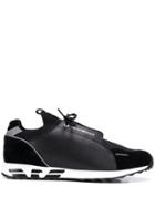 Emporio Armani Micro Perforated Sneakers - Black