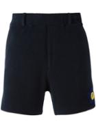 Fendi Flower Logo Shorts, Men's, Size: 50, Blue, Cotton/polyamide/polyester/wool
