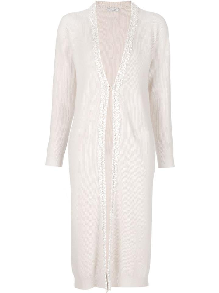 Brunello Cucinelli Embellished Trim Long Cardigan