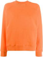 Ymc Long Sleeved Cotton Sweater - Orange