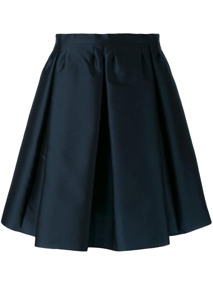 Red Valentino - A-line Skirt - Women - Silk/polyester - 40, Black, Silk/polyester