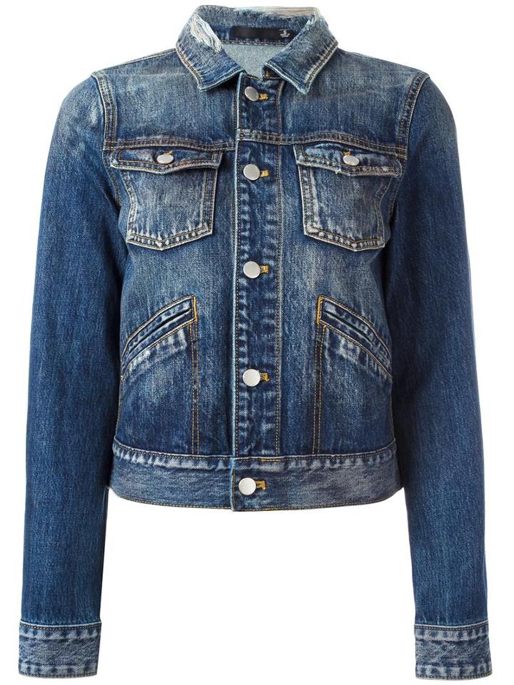Blk Dnm Denim Jacket, Women's, Size: Medium, Blue, Cotton