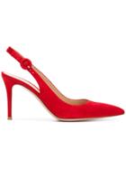 Gianvito Rossi Slingback Pumps - Red