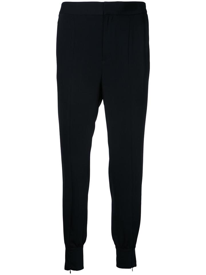 Estnation - Skinny Cuffed Trousers - Women - Polyester - 38, Black, Polyester