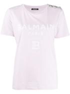 Balmain Logo-print T-shirt - Pink
