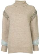 Muller Of Yoshiokubo Turtle-neck Fitted Sweater - Brown