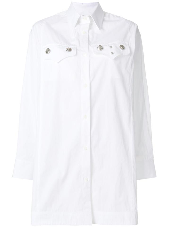 Calvin Klein 205w39nyc Embellished-pocket Shirt - White