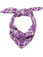 Emilio Pucci Vintage Rose Print Scarf, Pink/purple
