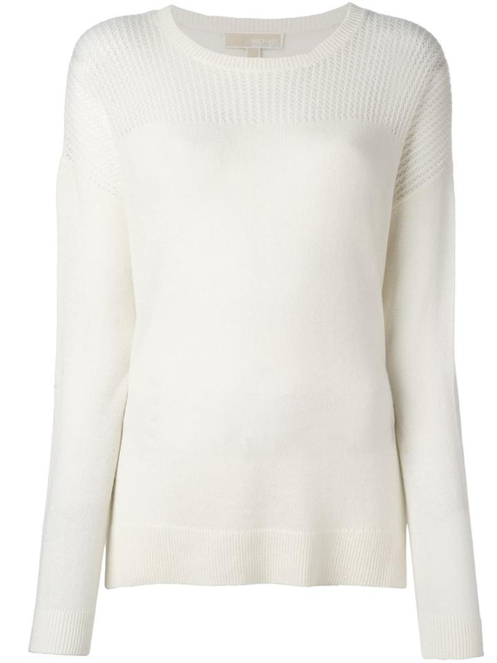 Michael Michael Kors Crew Neck Jumper, Women's, Size: Small, Nude/neutrals, Cashmere/merino