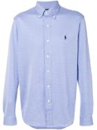 Polo Ralph Lauren Fine Check Button Down Shirt - Blue