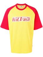 Gcds Graphic Contrast Sleeve T-shirt - Yellow