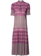 Apiece Apart Plaid Dress, Women's, Size: 0, Pink/purple, Rayon