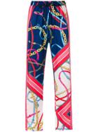 Pinko Printed Straight Trousers - Multicolour