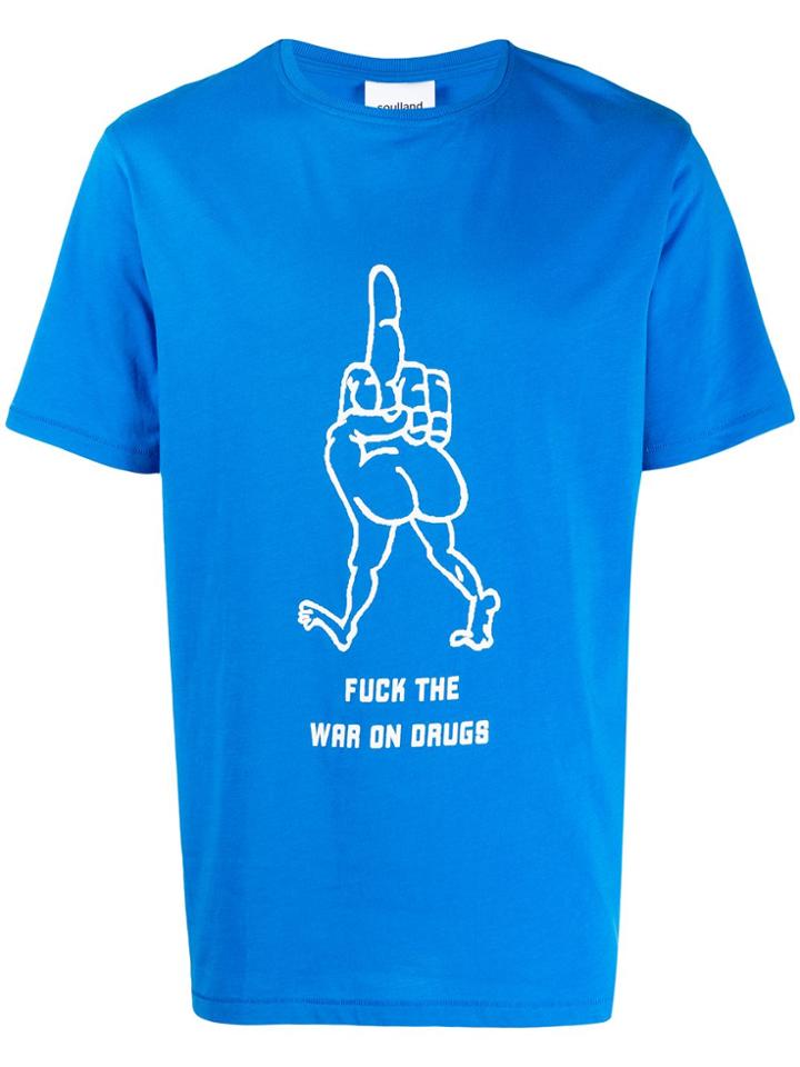 Soulland Karl T-shirt - Blue
