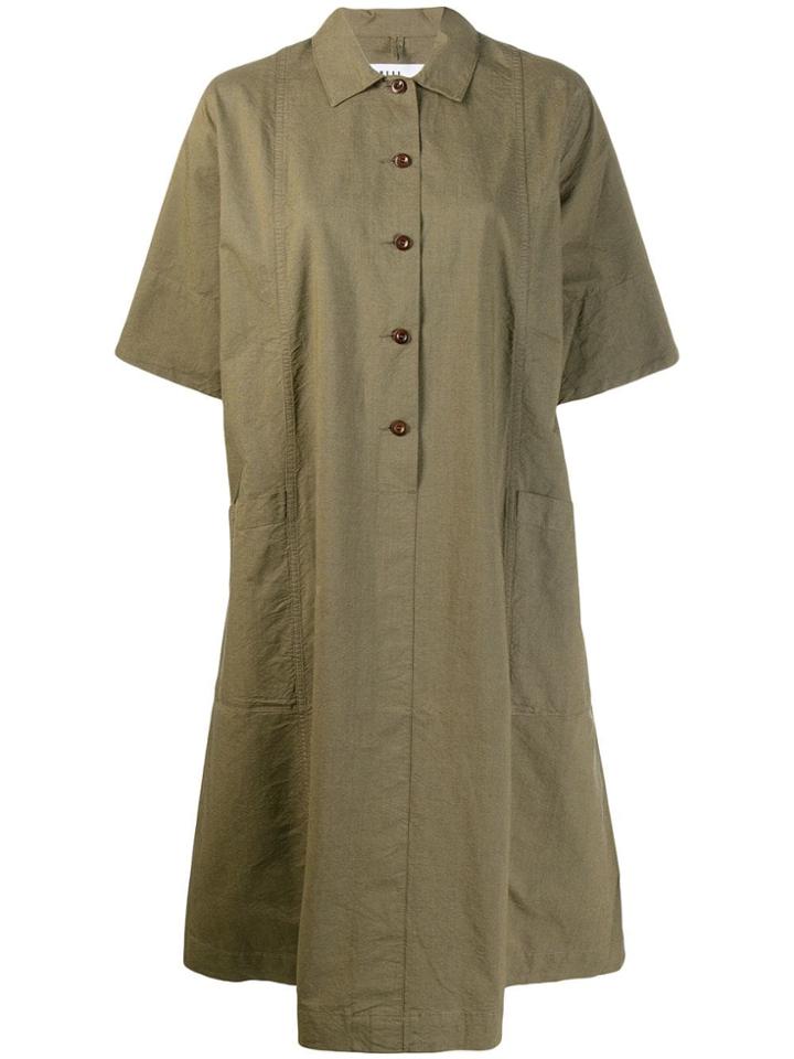 Margaret Howell Oversized Shirt Dress - Green
