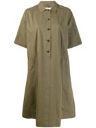 Margaret Howell Oversized Shirt Dress - Green