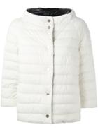 Herno Reversible Puffer Jacket, Women's, Size: 46, White, Feather Down/polyamide/polyurethane