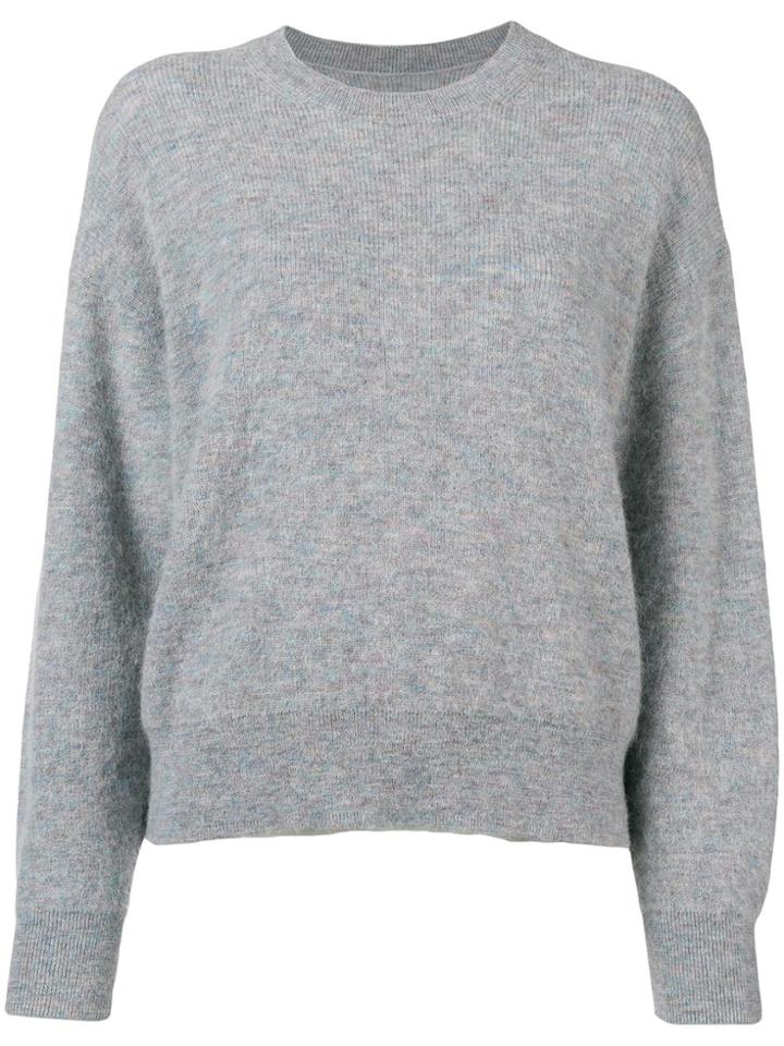 Iro Long-sleeve Fitted Sweater - Grey