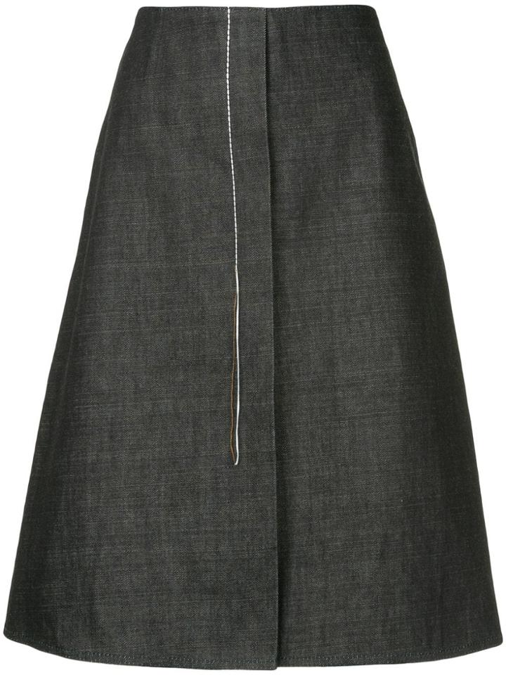 Marni Denim A-line Skirt - Blue