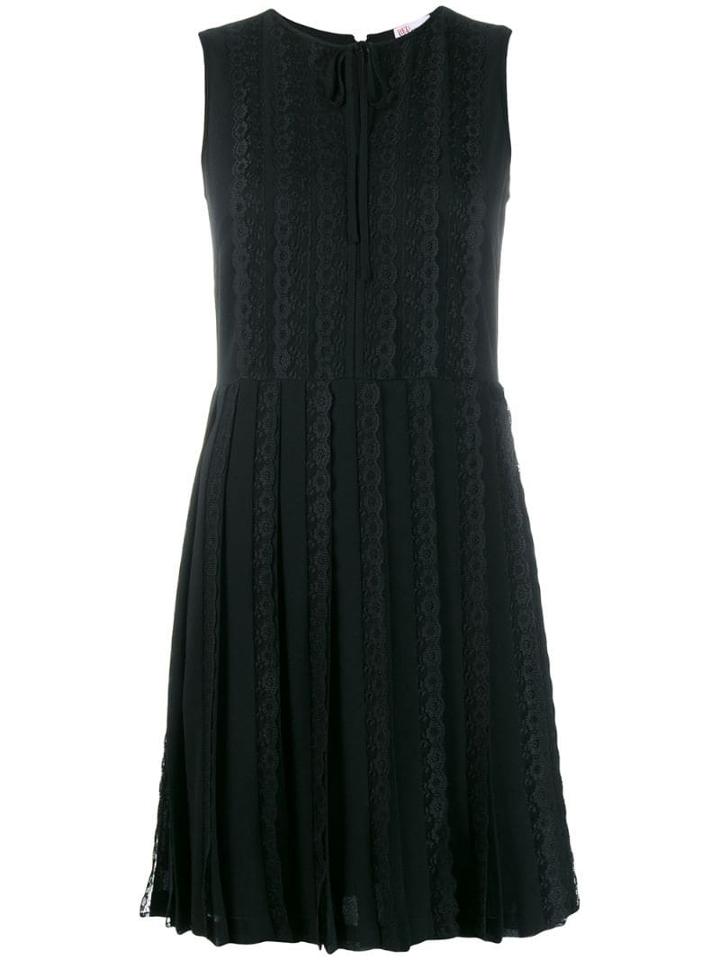 Red Valentino Laced Sleeveless Dress - Black