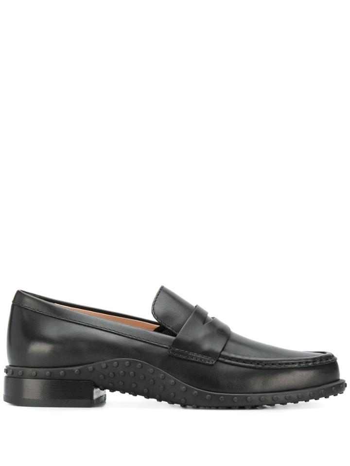 Tod's Ridged Panel Loafers - Black