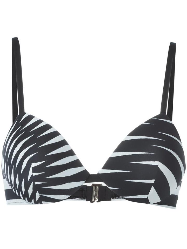 La Perla 'op-art' Bikini Top, Women's, Size: 36c, Black, Polyamide/spandex/elastane/nylon