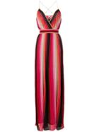 M Missoni Striped Maxi Dress - Red
