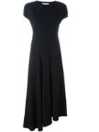Marni Asymmetric Maxi Dress, Women's, Size: 40, Black, Acetate/silk/viscose/spandex/elastane