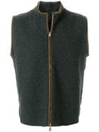 N.peal Zipped Gilet Jacket - Grey