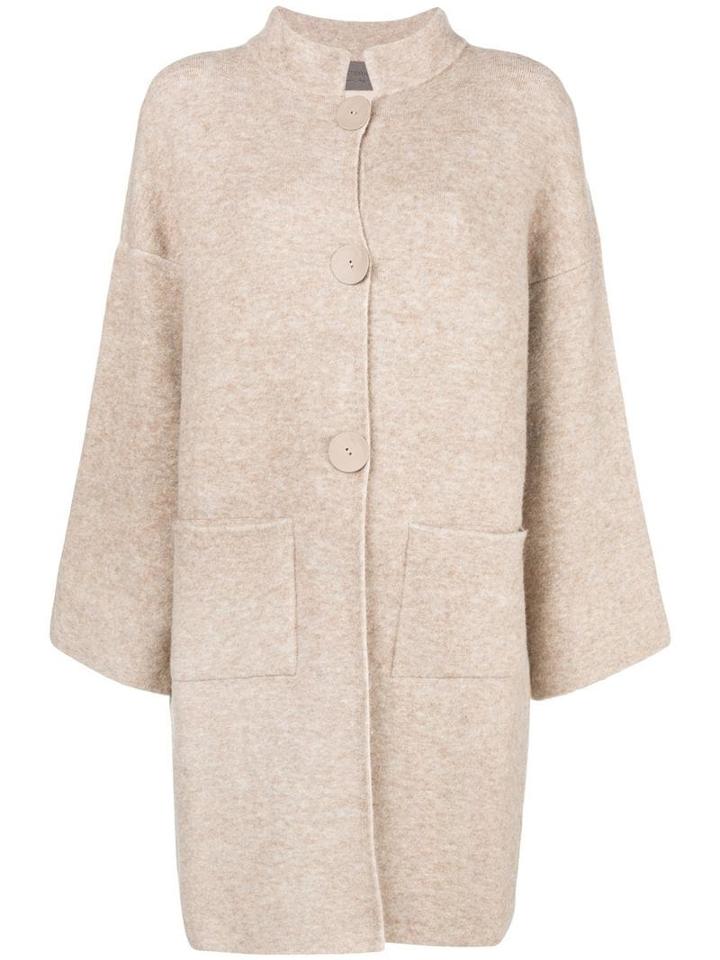 D.exterior Single Breasted Coat - Neutrals