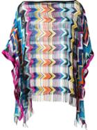 Missoni Open Panel Chevron Top, Women's, Size: Small, Viscose/cupro/polyester