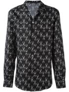 Dolce & Gabbana Horseshoe Print Shirt - Black