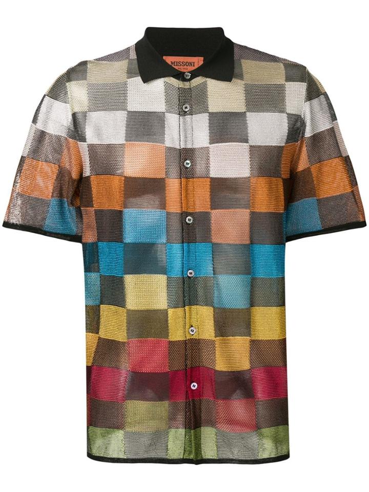Missoni Jacquard Check Shirt - Black