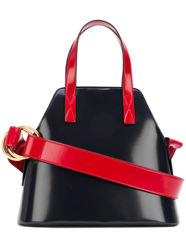 Marni Two-tone Structured Tote - Blue
