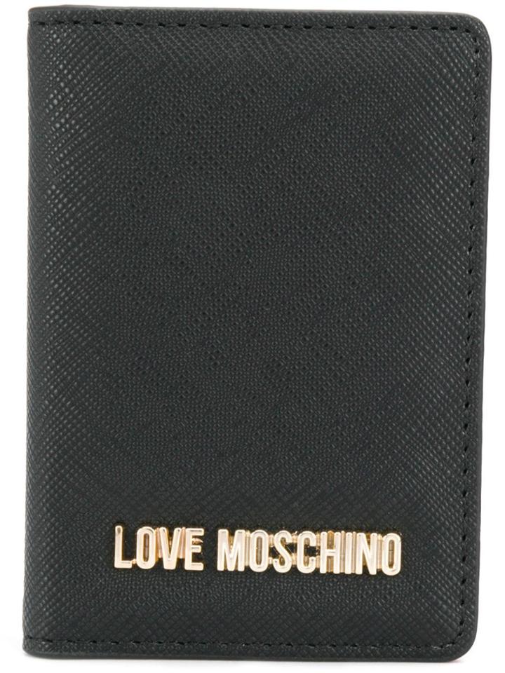 Love Moschino Folded Card Case - Black